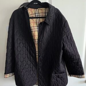 Burberry Womens Black Quilted Jacket